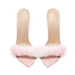 Lightweight Fluffy Pink Heels